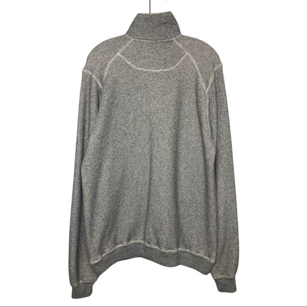 Nsf Grey High Neck Collared Toggle Pullover Knit … - image 2